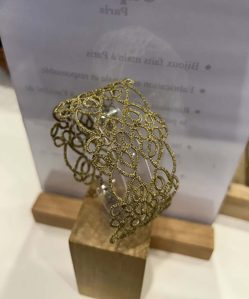 MoB - Bracelet Grosse Maille Jaune