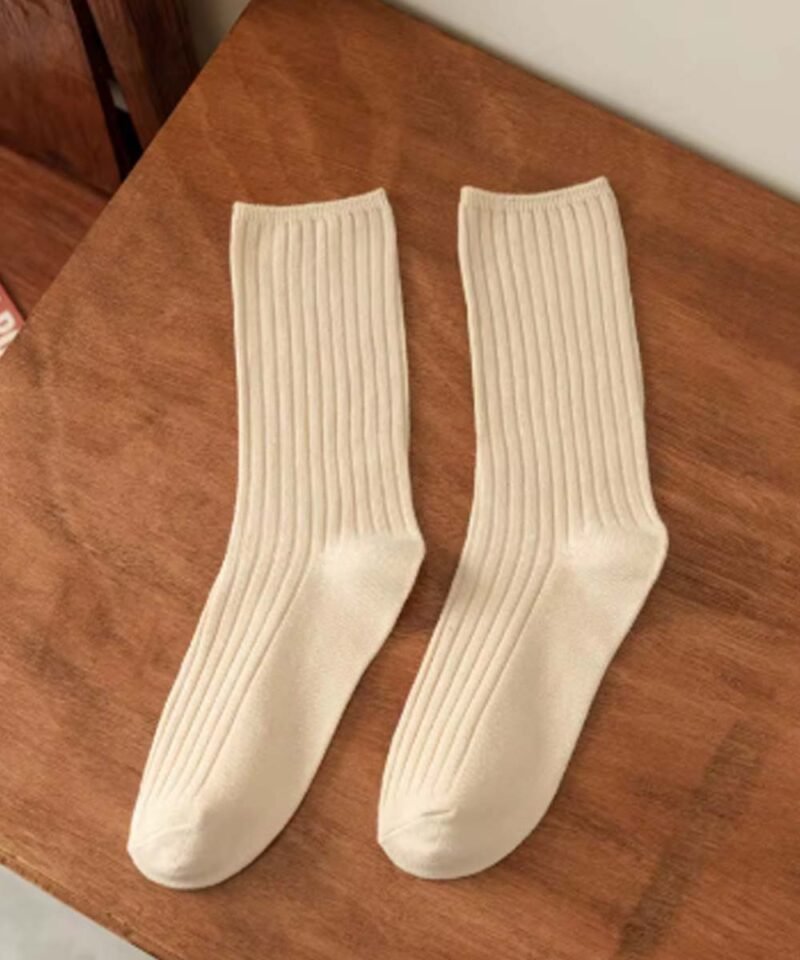 TRS - Chaussettes côtelées Nude