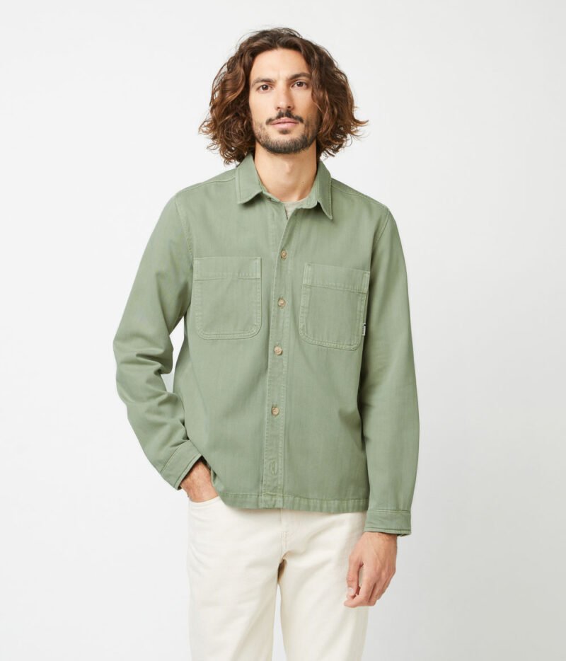 Faguo - Chemise Clémont Kaki