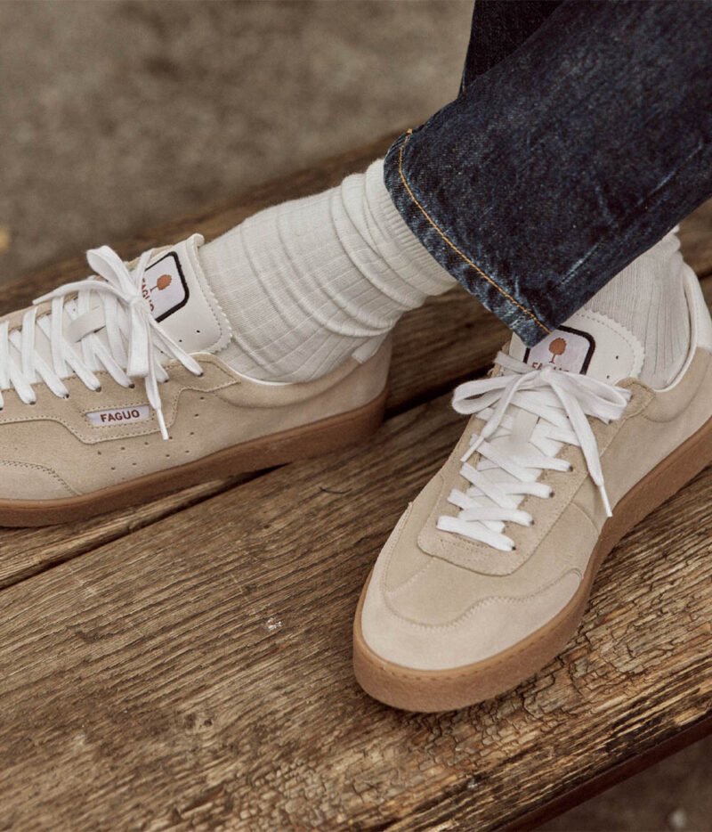 Faguo - Baskets Lumbo Beige Suede – Image 5