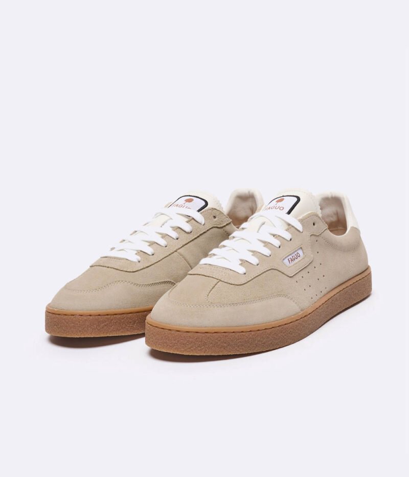 Faguo - Baskets Lumbo Beige Suede – Image 2