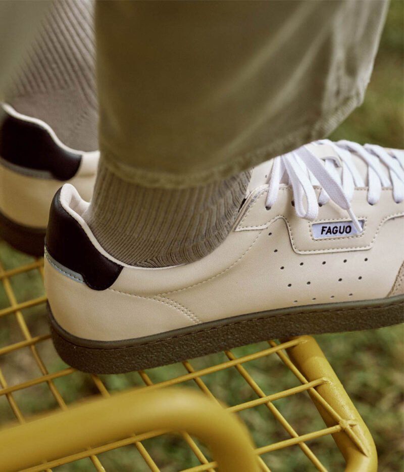 Faguo - Baskets Lumbo Ecru Cuir – Image 5