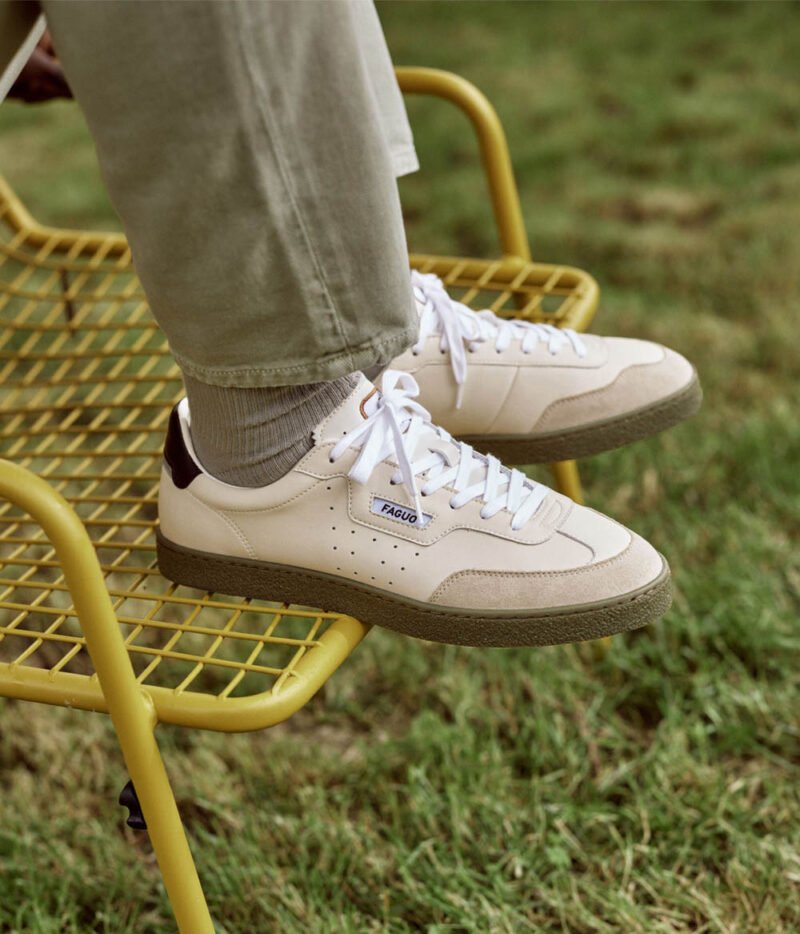 Faguo - Baskets Lumbo Ecru Cuir – Image 4
