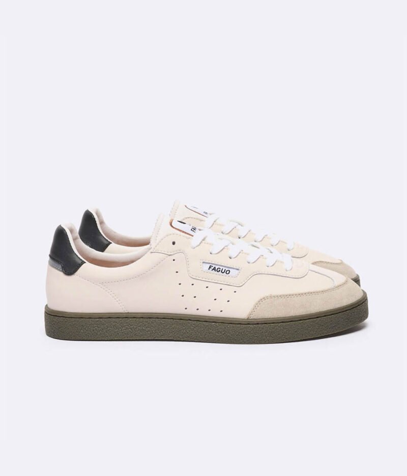 Faguo - Baskets Lumbo Ecru Cuir