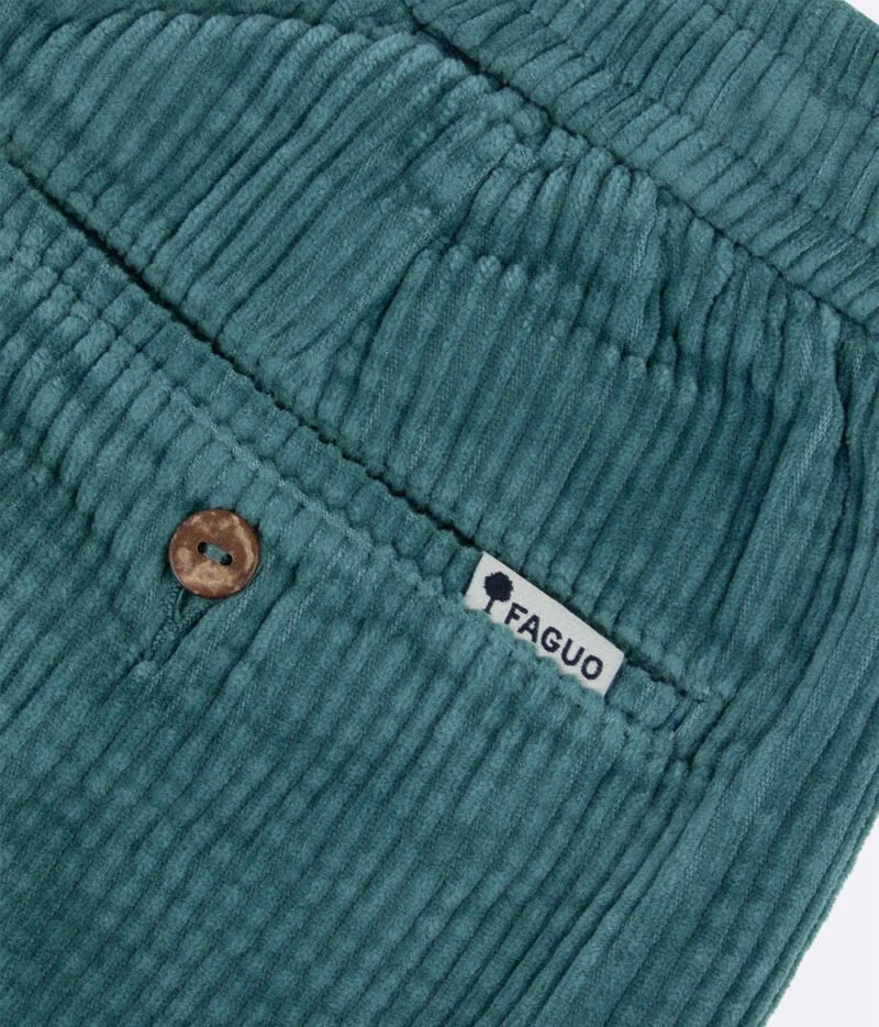 Faguo - Short Velours côtelé Vert – Image 4