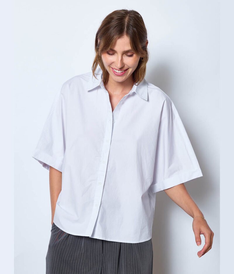 Chemise Oversized Blanche – Image 2