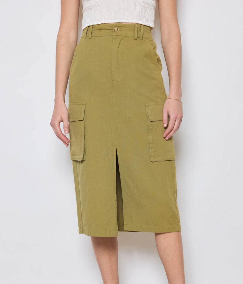 Jupe Cargo Kaki – Image 3