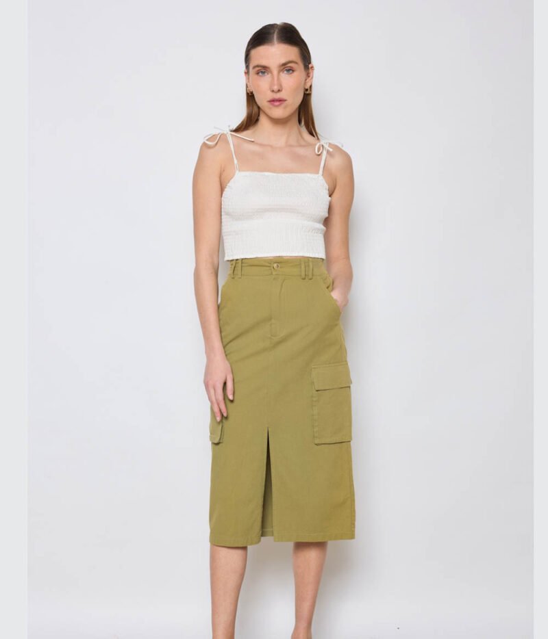 Jupe Cargo Kaki – Image 2