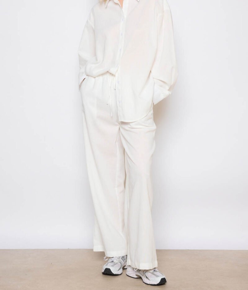Pantalon lin blanc