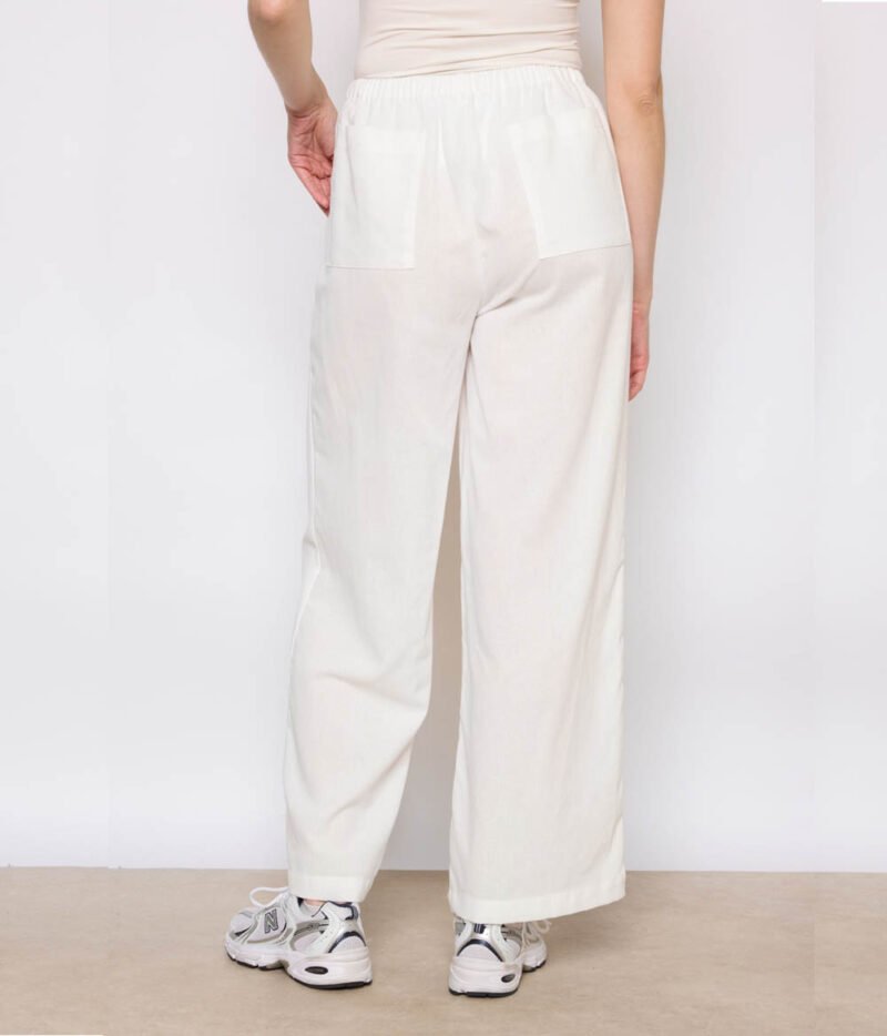 Pantalon lin blanc – Image 2