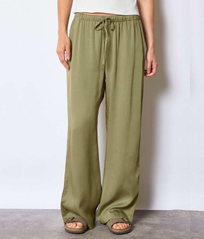 Pantalon lyocell Kaki – Image 2