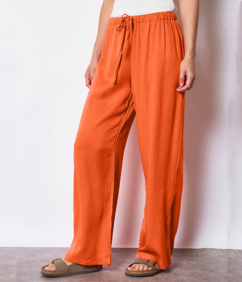 Pantalon lyocell Orange – Image 2