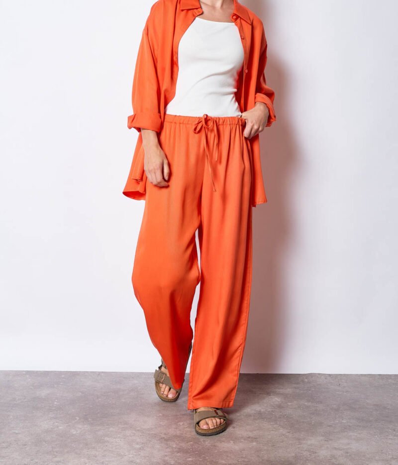 Pantalon lyocell Orange