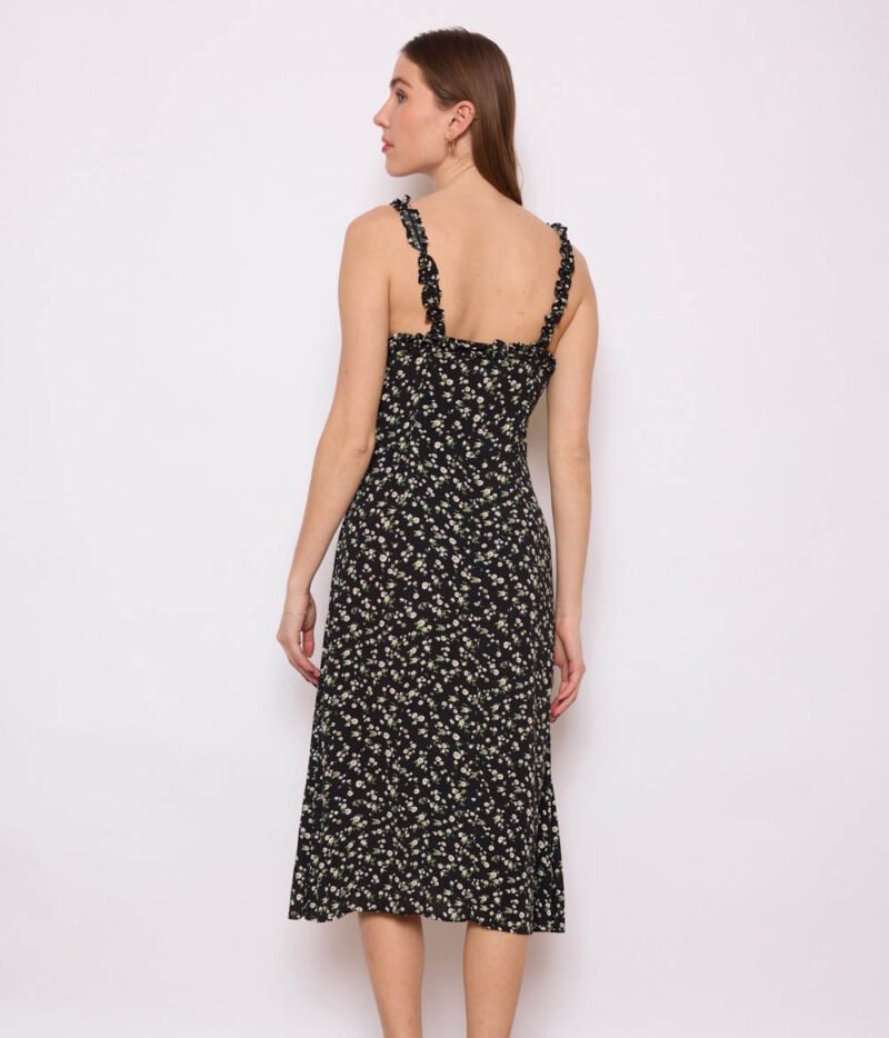 Robe Flowers Noire – Image 3