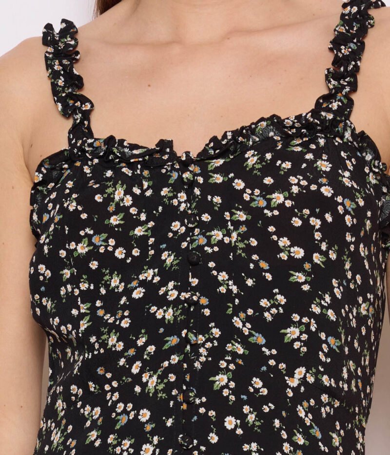 Robe Flowers Noire – Image 5