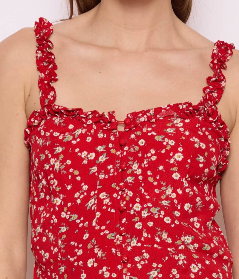 Robe Flowers Rouge – Image 4