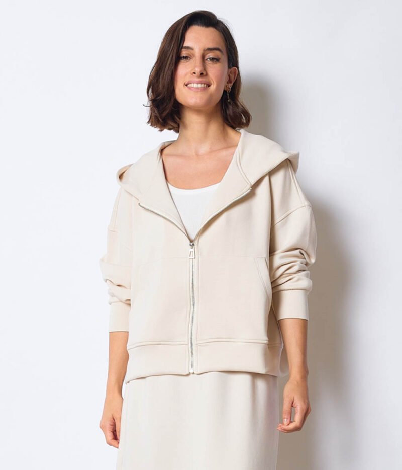 Sweat à Capuche Ecru