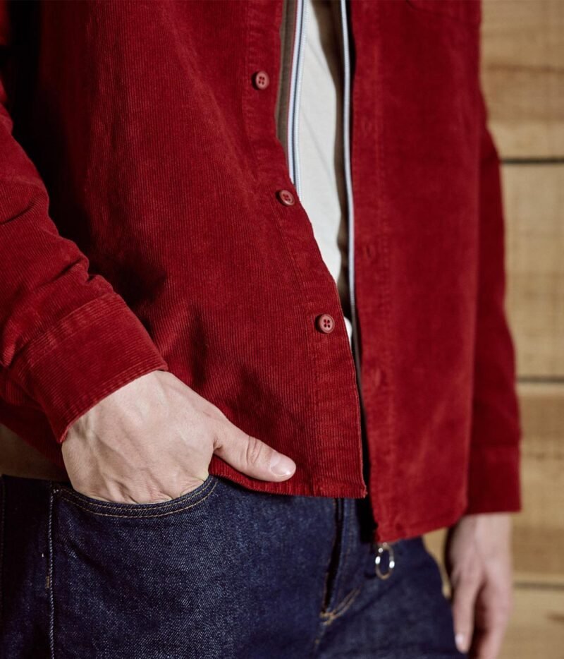 Faguo - Chemise Onca Rouge Foncé – Image 3