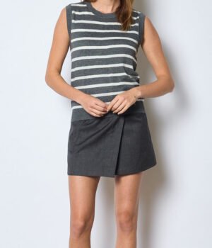 Jupe Asymétrique Grise