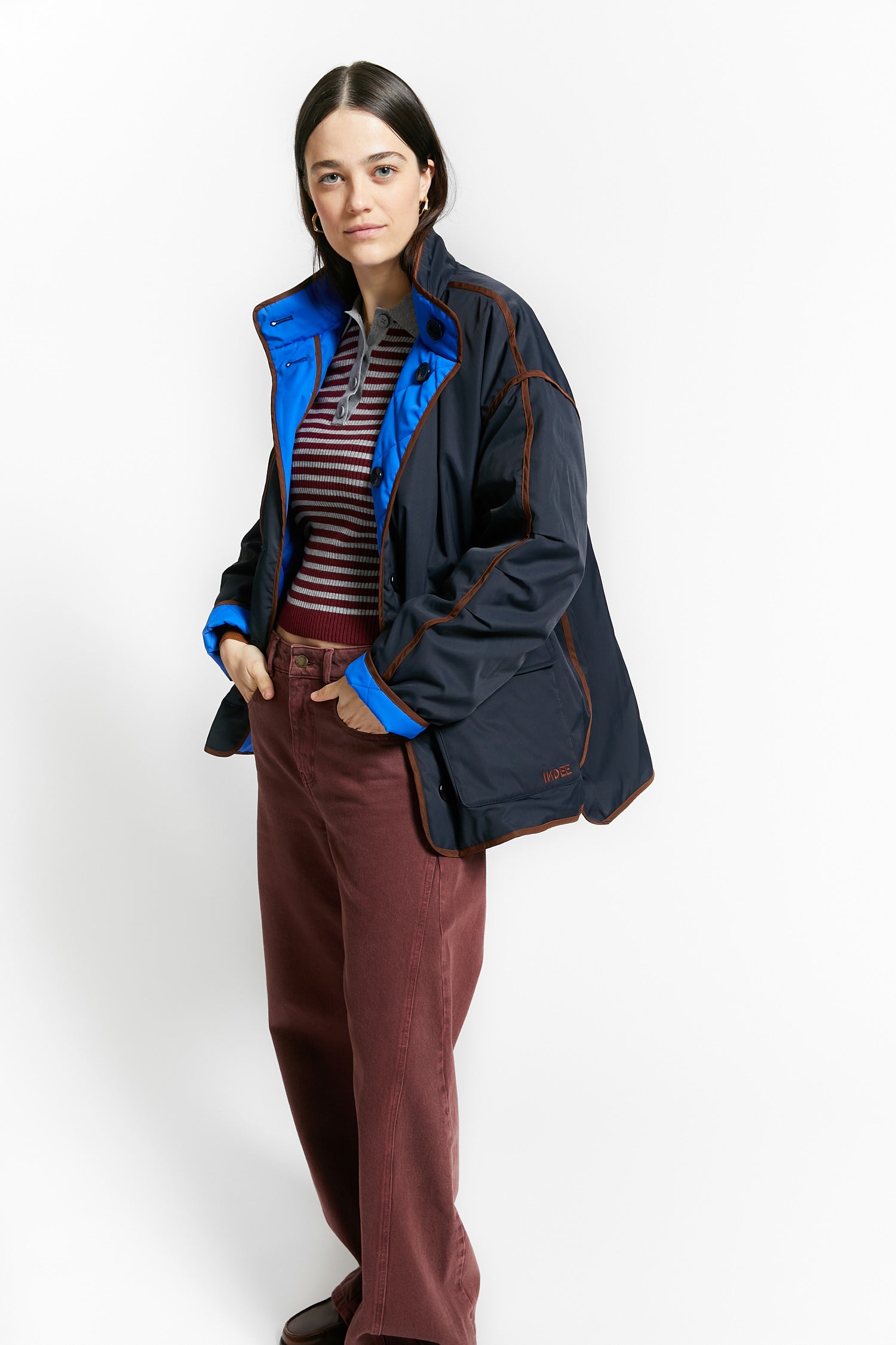 Indee – Veste réversible Warmup Navy – Image 2