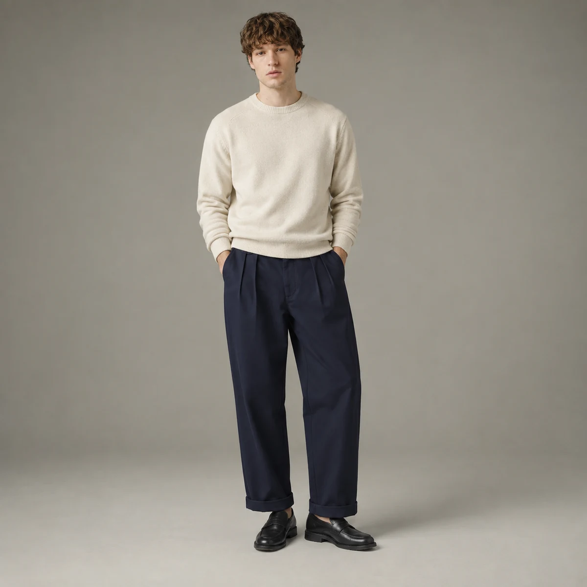 Pantalon Izaro Navy Bask in the Sun porté homme