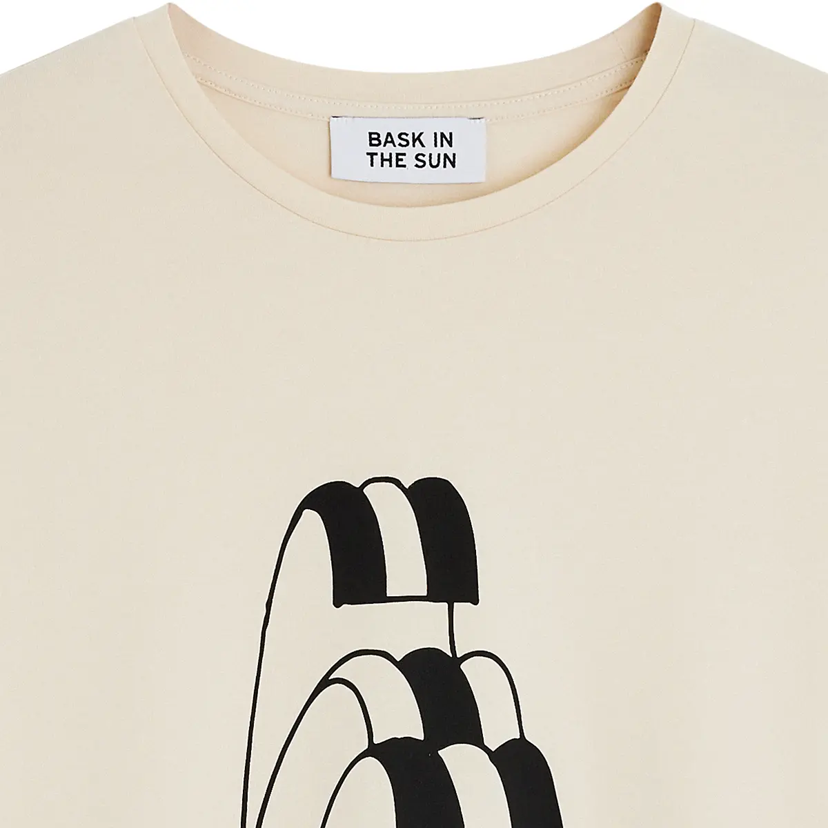 T-shirt Wave Ivory Bask in the Sun - détail 1