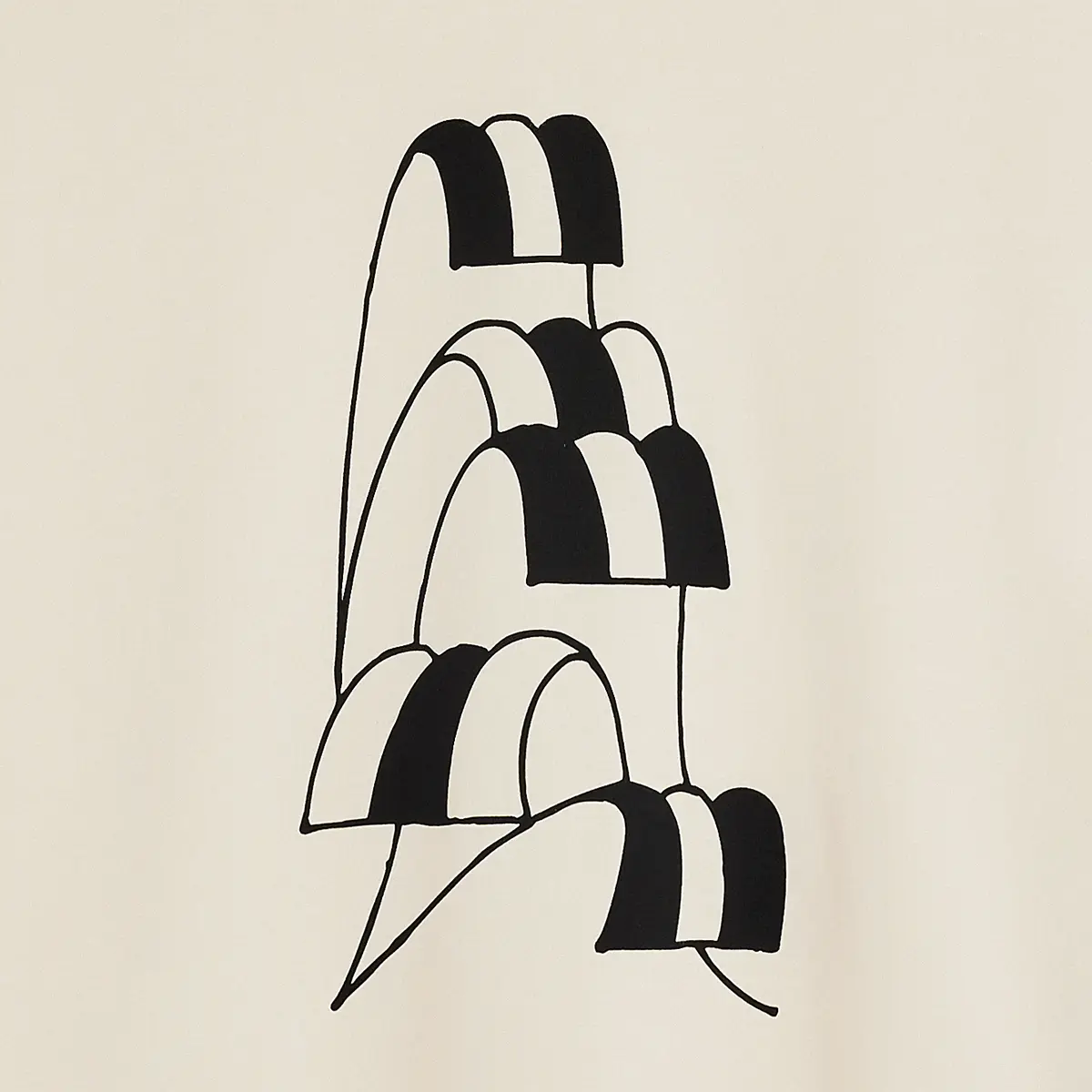 T-shirt Wave Ivory Bask in the Sun - détail 2