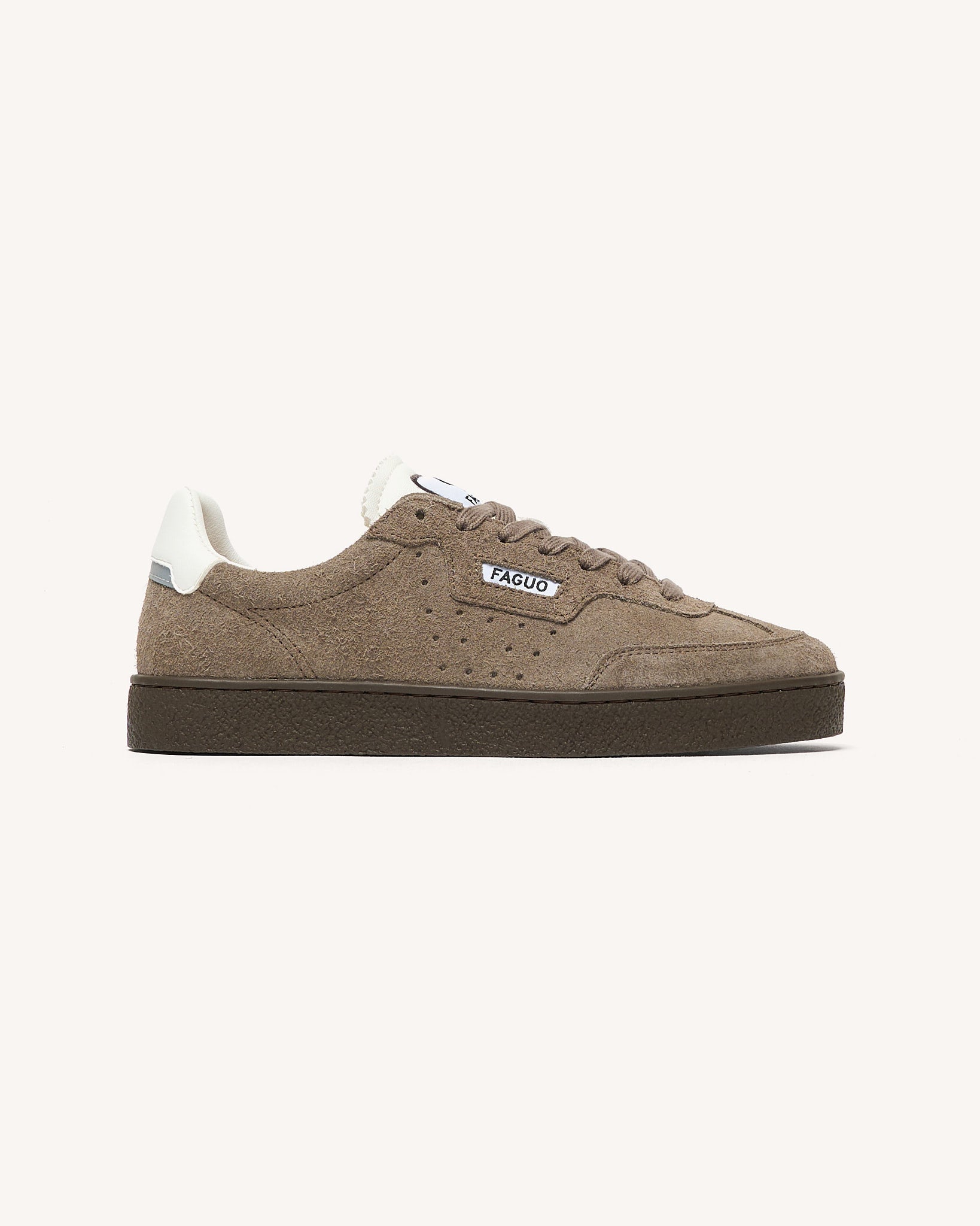 Faguo – Baskets Lumbo Suede Taupe