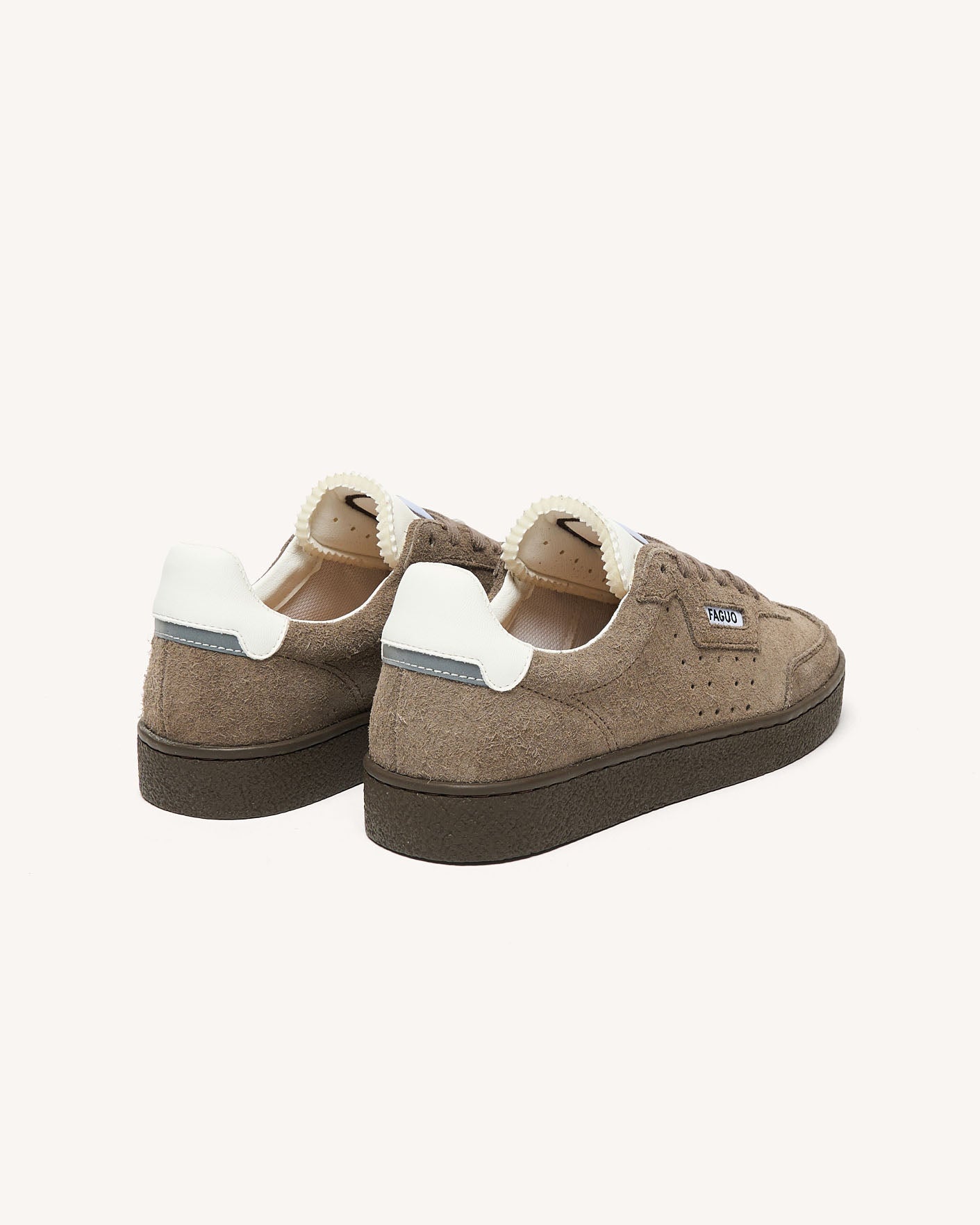 Faguo – Baskets Lumbo Suede Taupe – Image 3
