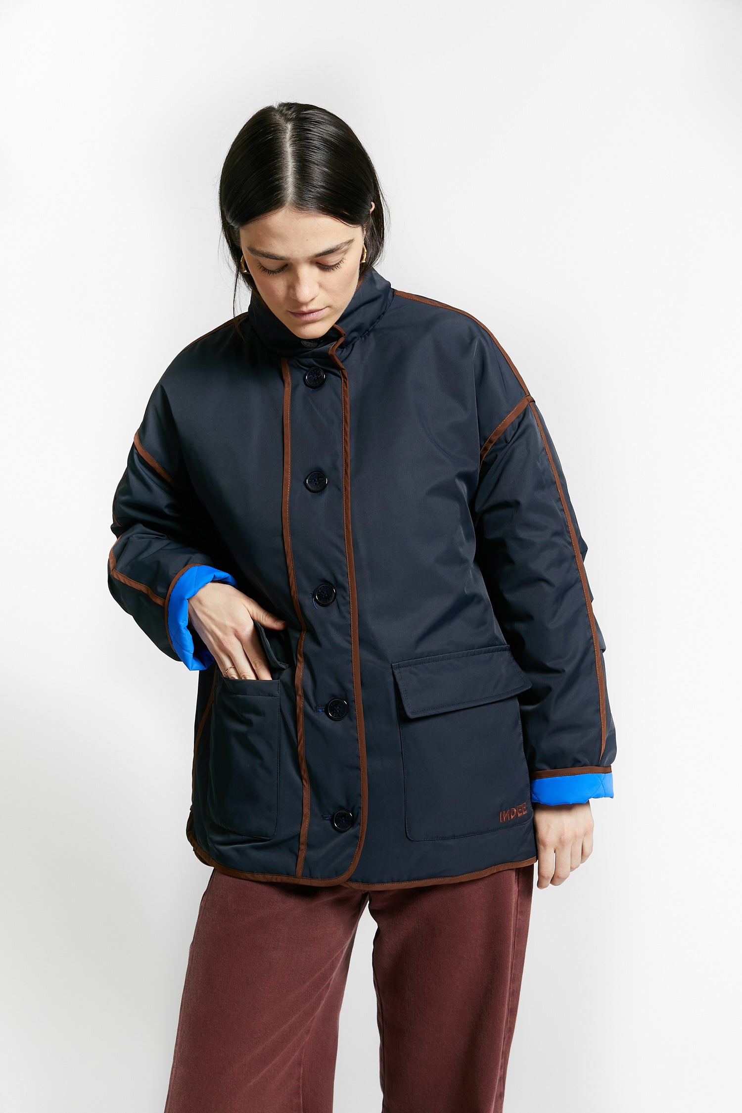 Indee – Veste réversible Warmup Navy – Image 5