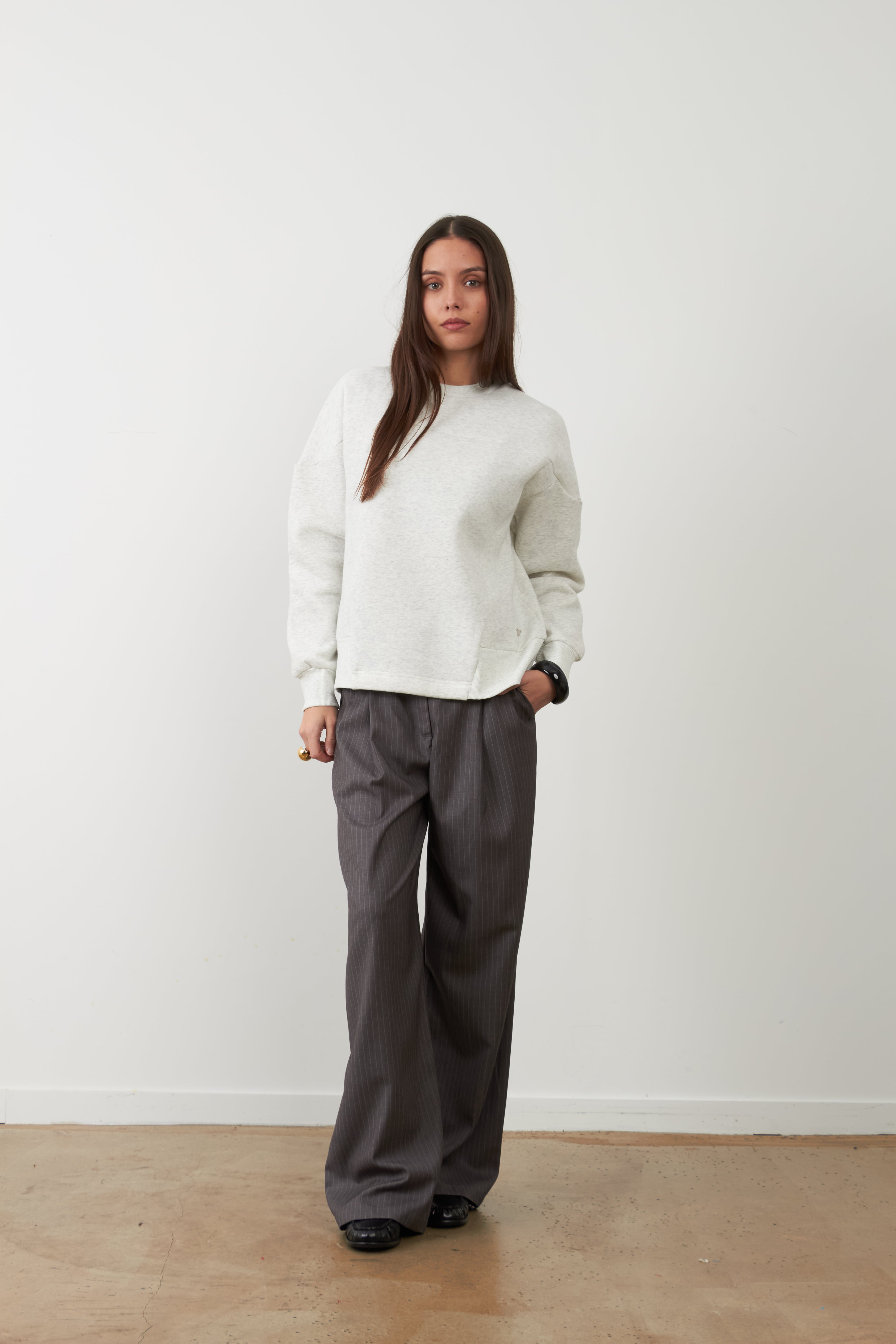 Orfeo – Pantalon Fergus Gris Chiné – Image 5