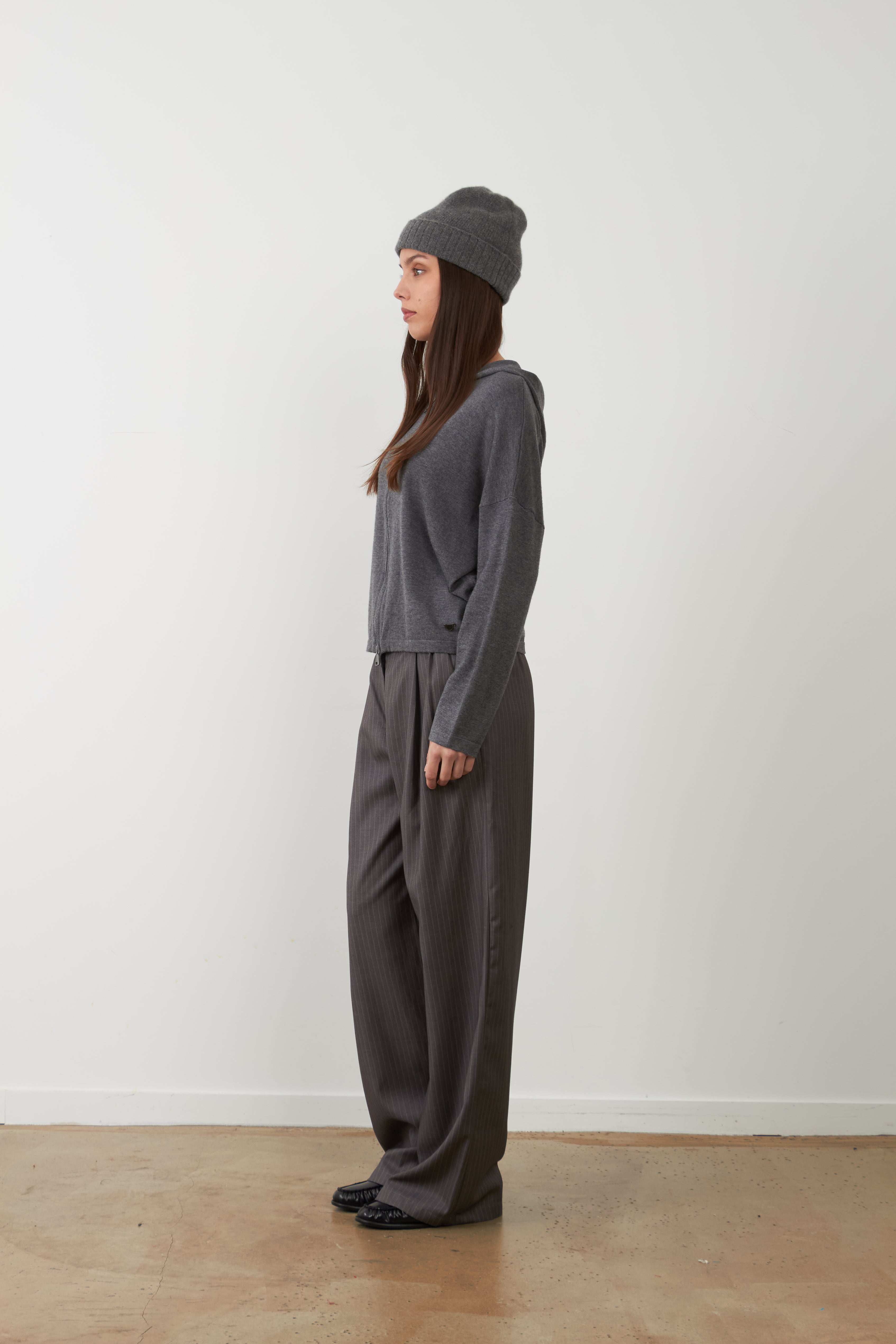 Orfeo – Pantalon Fergus Gris Chiné – Image 2