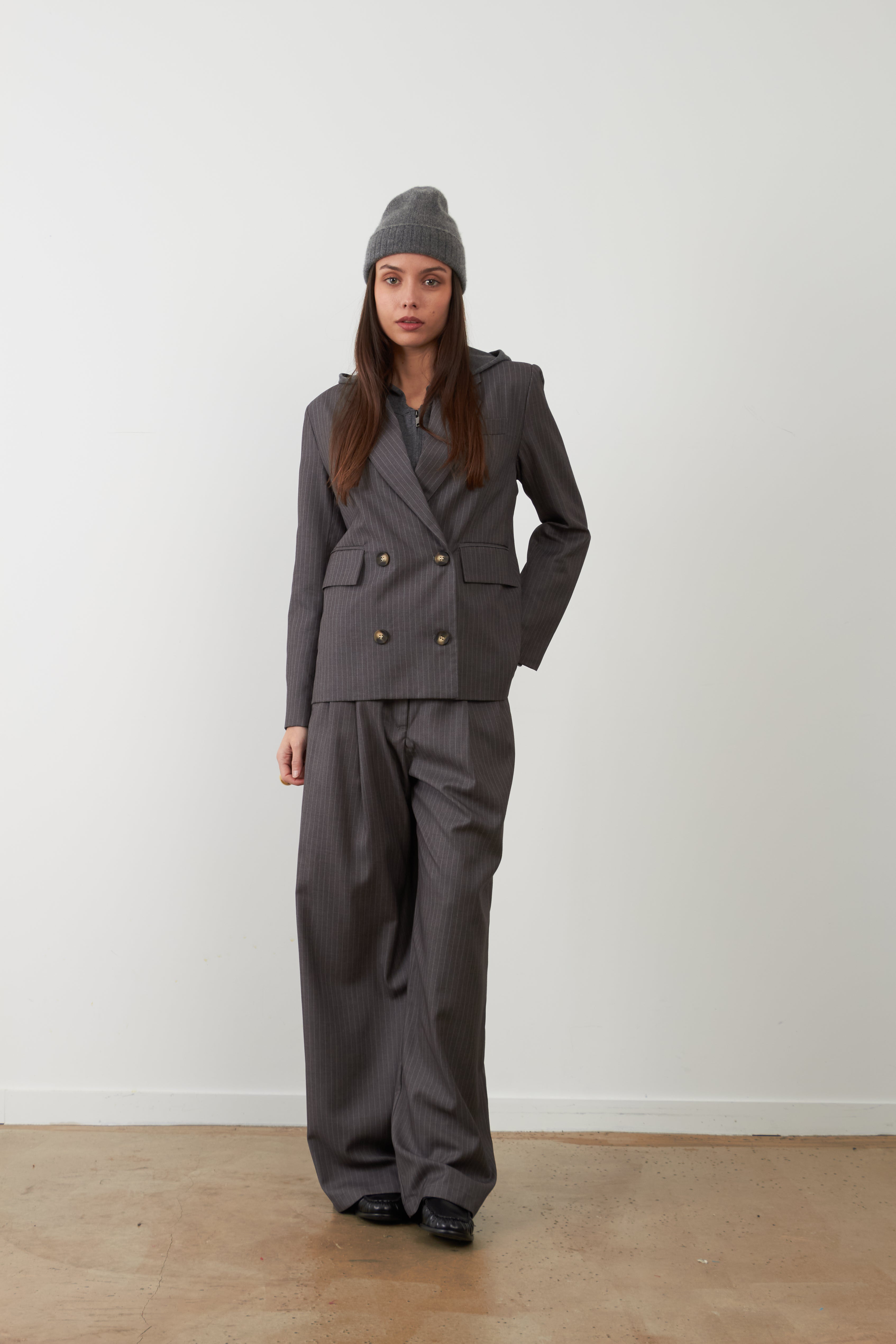 Orfeo – Pantalon Fergus Gris Chiné – Image 4