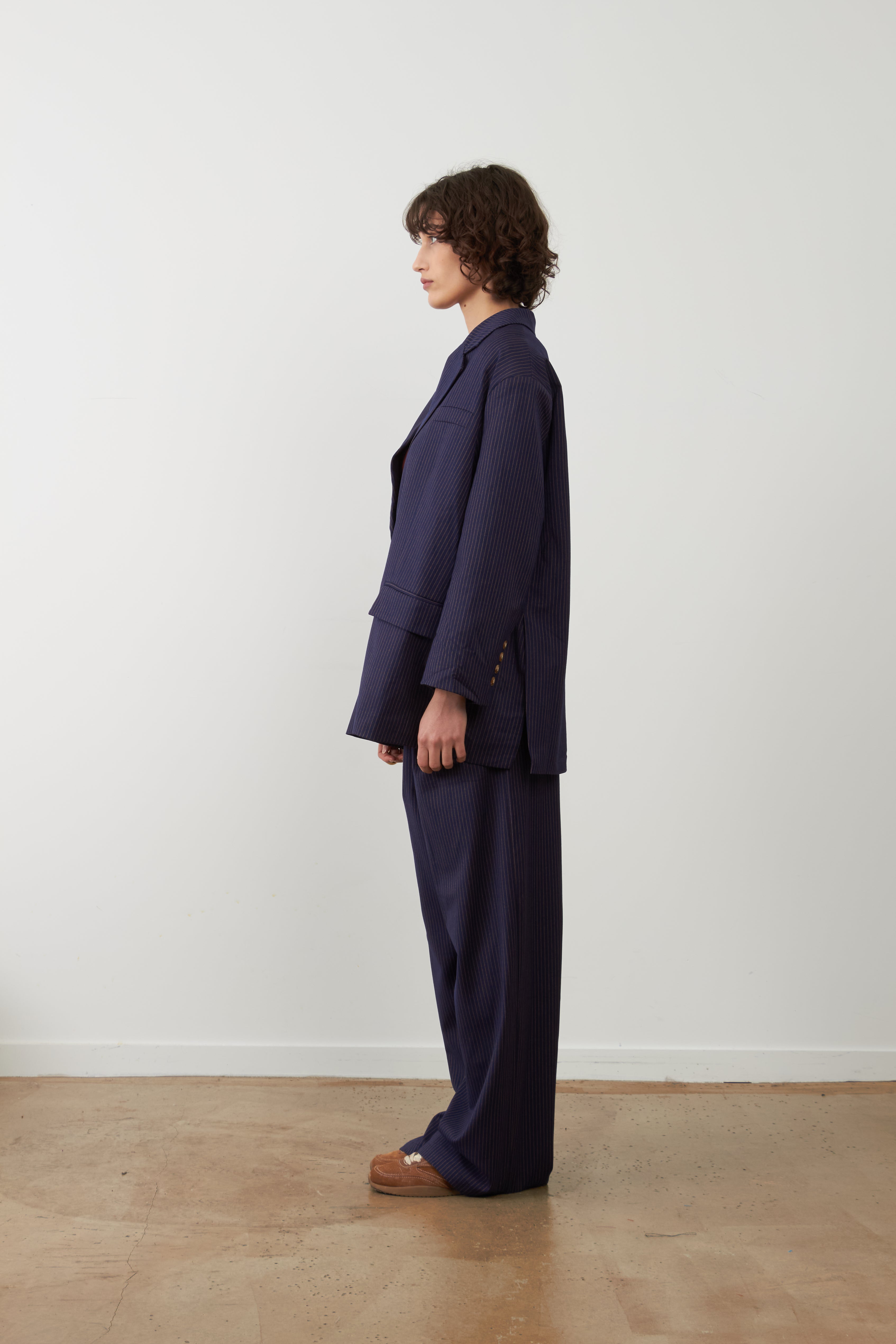 Orfeo – Blazer Rooster Navy Rayures – Image 4