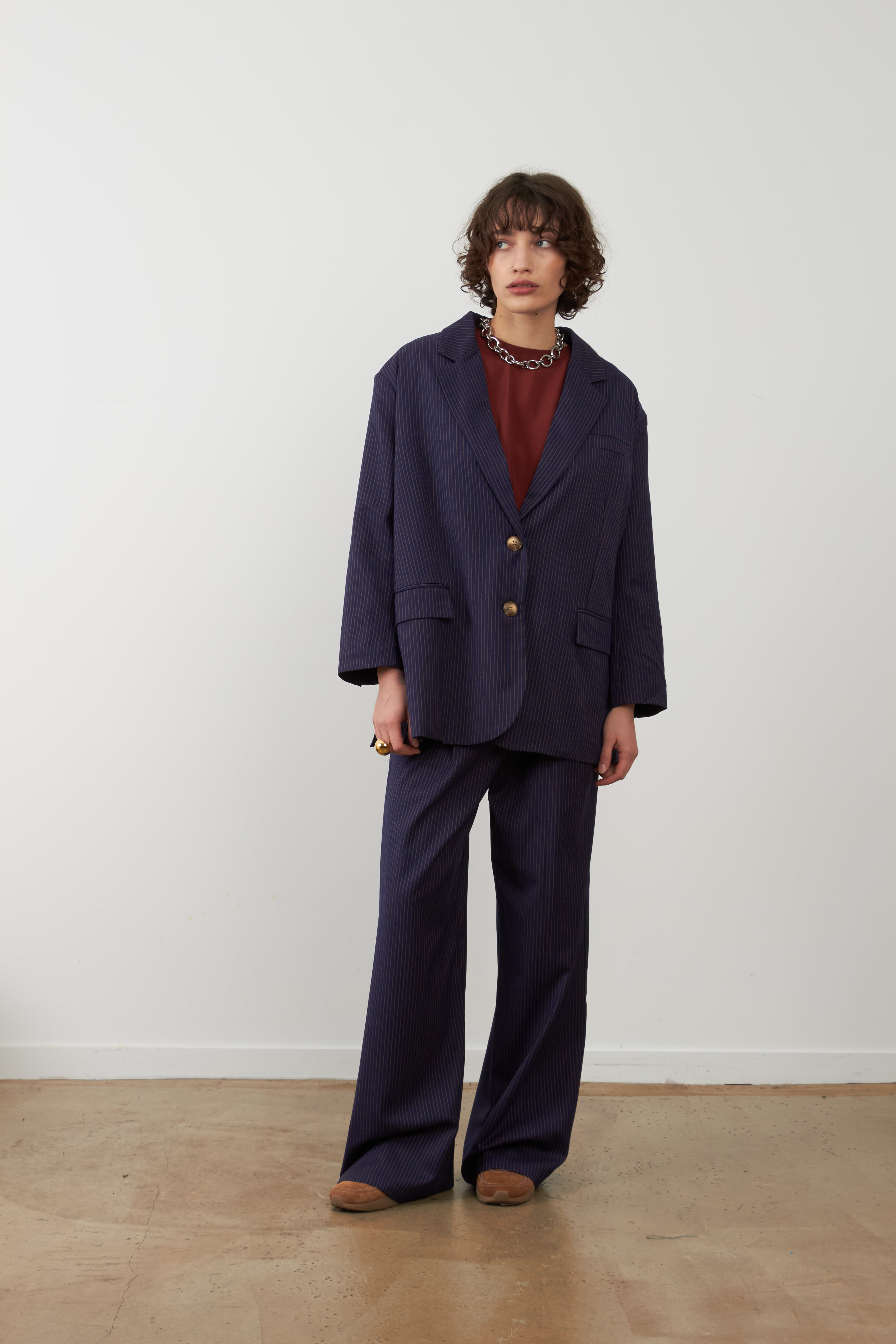 Orfeo – Blazer Rooster Navy Rayures – Image 6